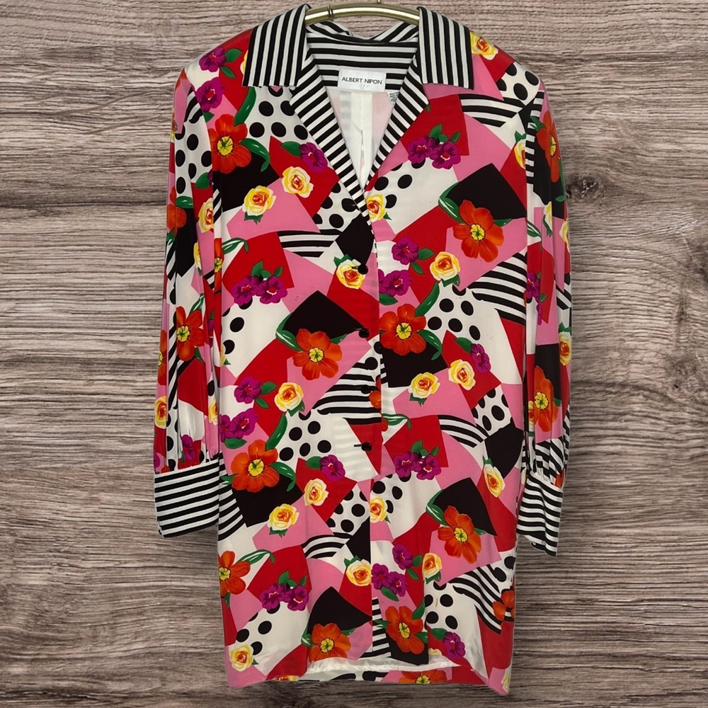 Eclectic Elegance: Albert Nipon Vintage Shift Dre… - image 1